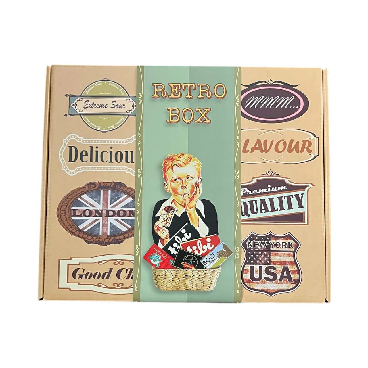 Retro Box 25 db-os+Ajándék vetkőzős toll