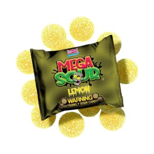 Barnett Sweets Mega Sour Candy  Lemon 104g 12db
