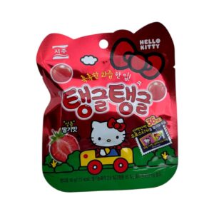 Hello Kitty Japán Epres Gumicukor Matricával 40g.