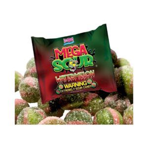 Barnett Sweets Mega Sour Candy Watermelon 104g 12db