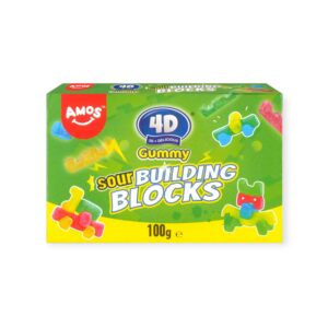 Amos 4D építőkockák gumicukor 100g